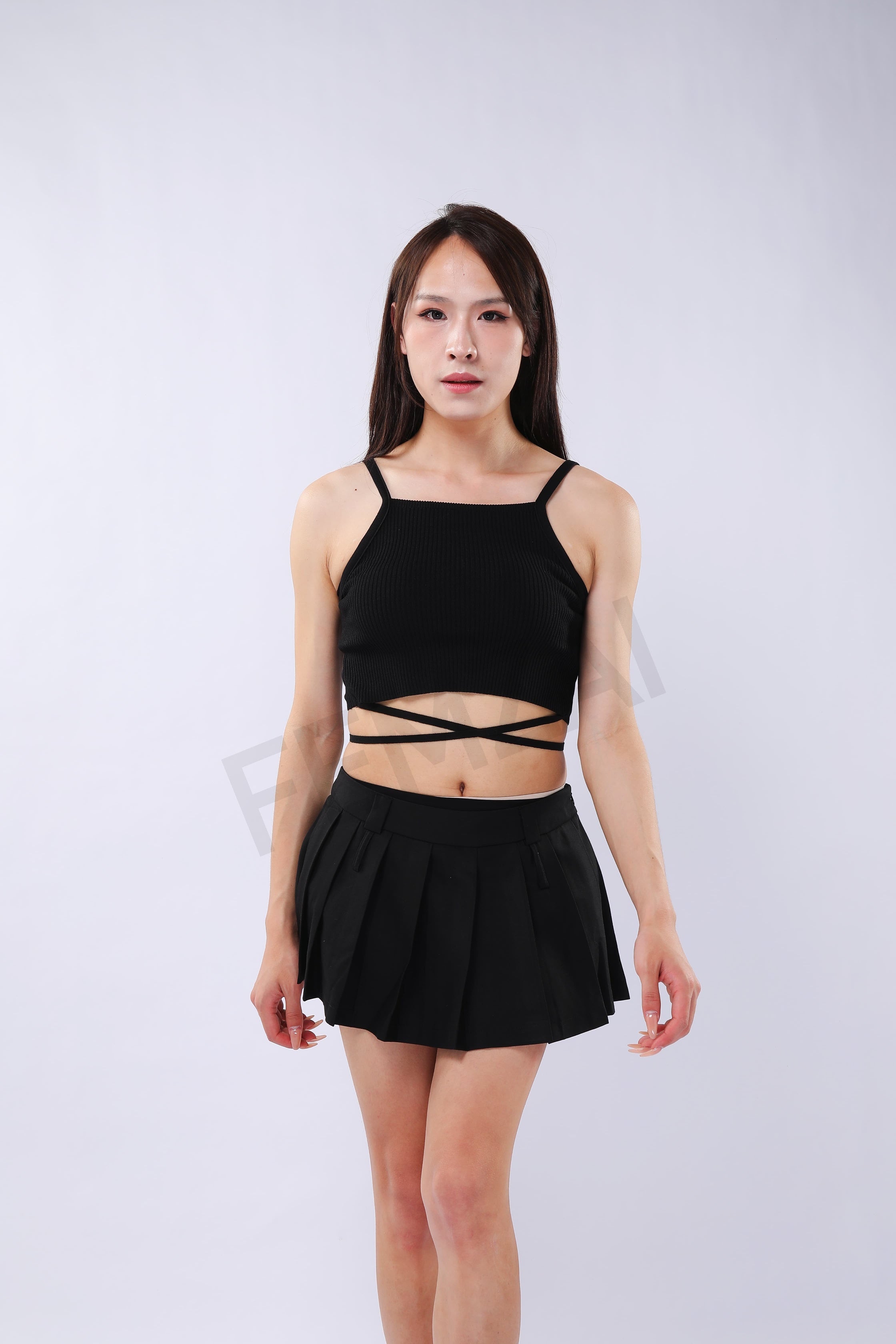 Sexy Pleated Mini Skirt