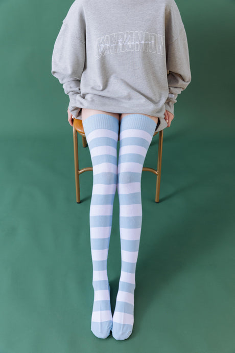 Xtra Long Striped Thigh High Socks Series I (Bundle Deal)