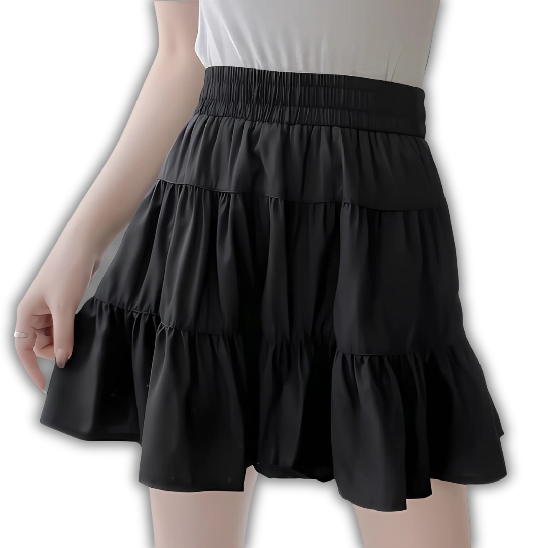 High-Waist Ruffle Skirt