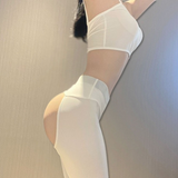 Crotchless Yoga Set