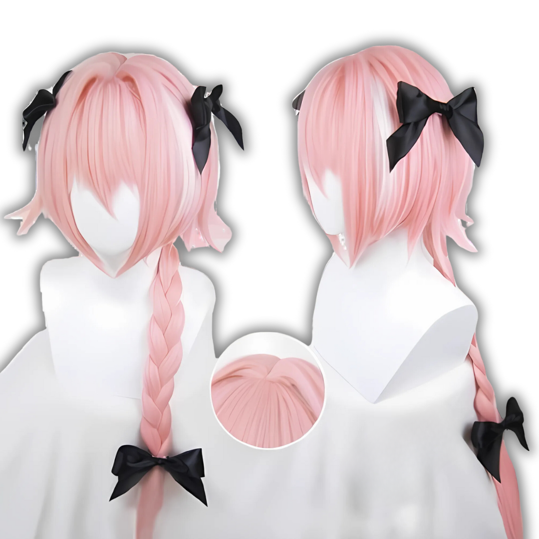 Femboy Astolfo Wig w/ Bow Knot