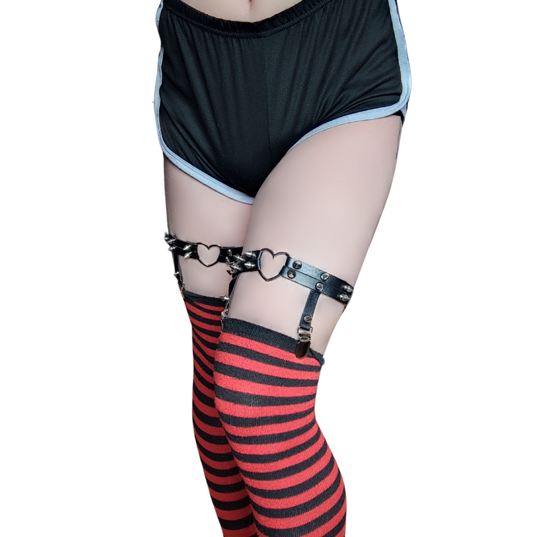 Femboy Leather Leg Rings/Garters