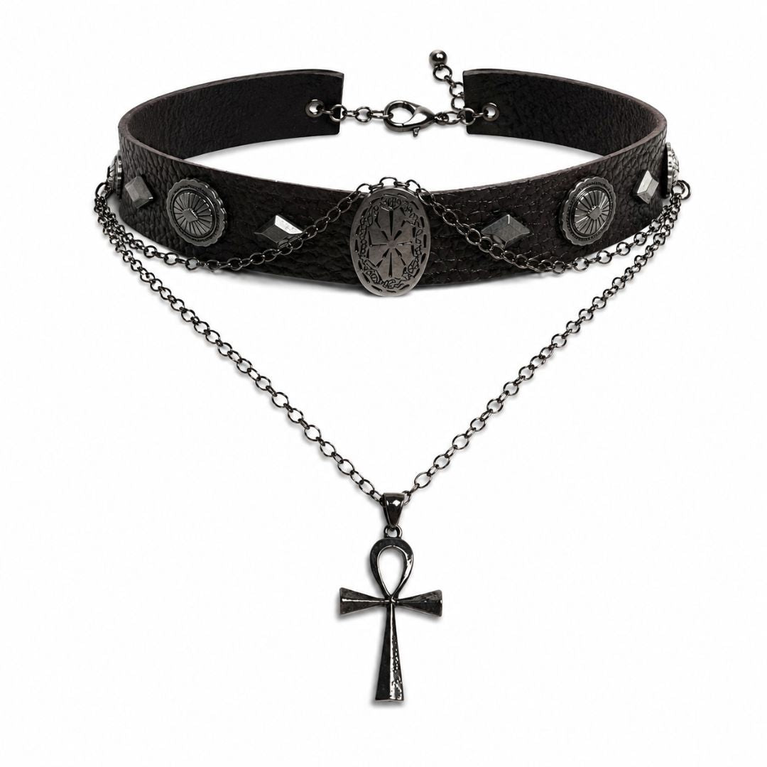 Eclipse Ankh Choker
