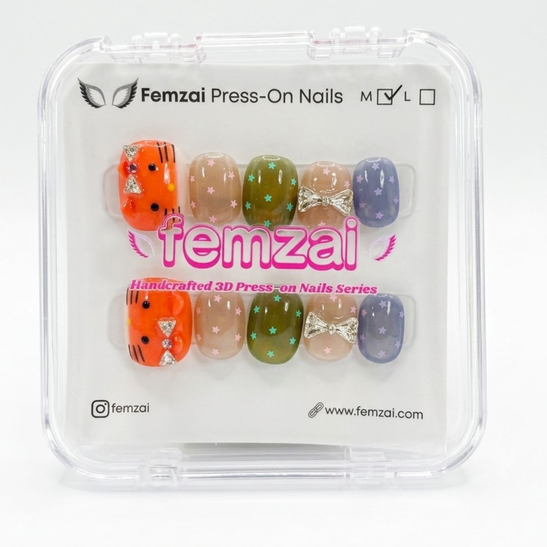 Kitty Dream Pastel Nails