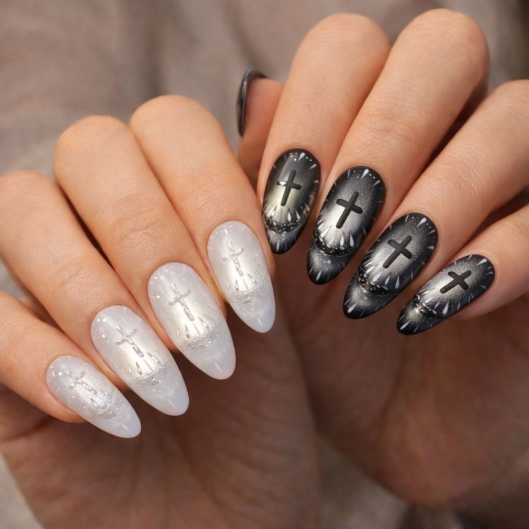 Holy Cross Aura Nails