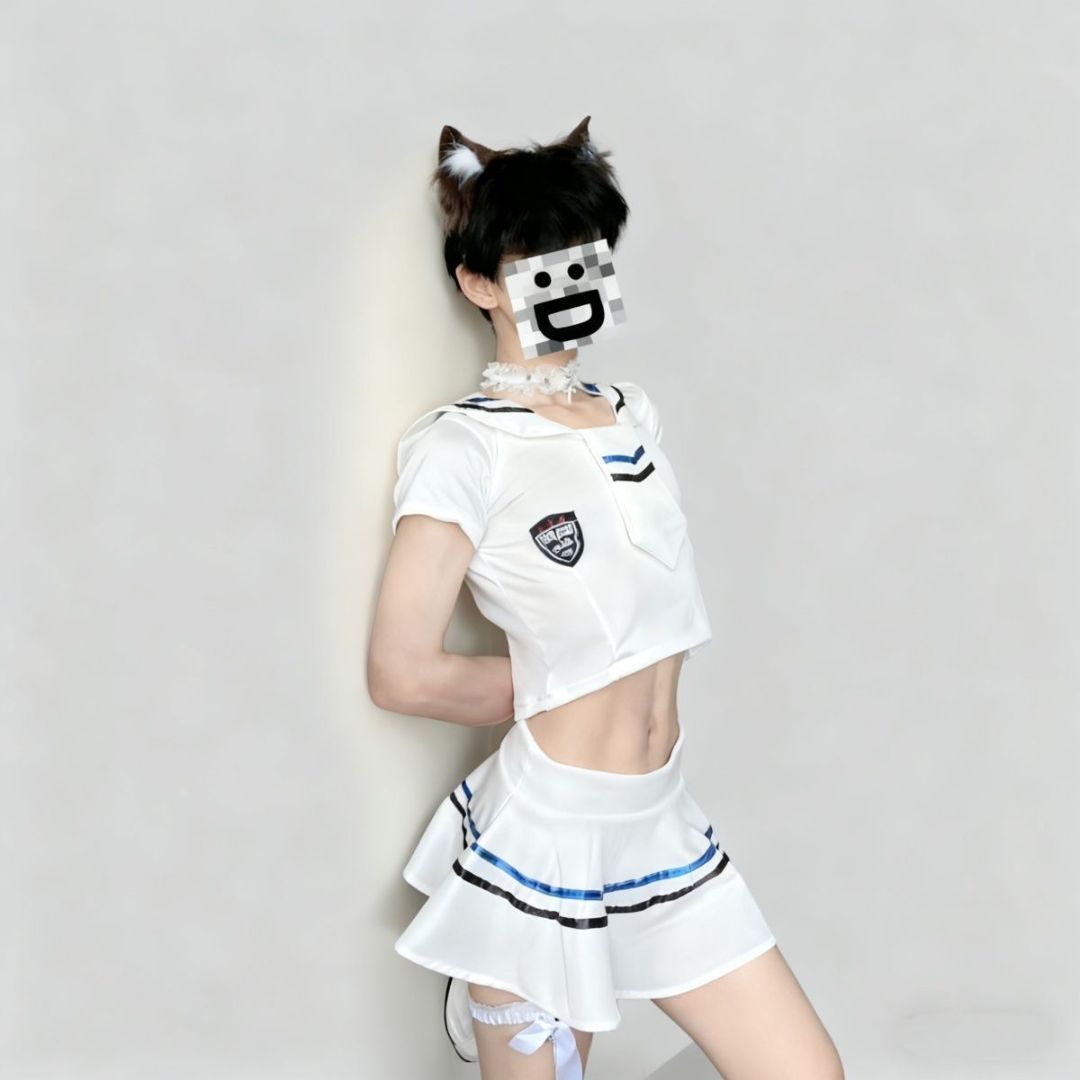 White Sailor Uniform (NEW) + FREE Thigh Highs