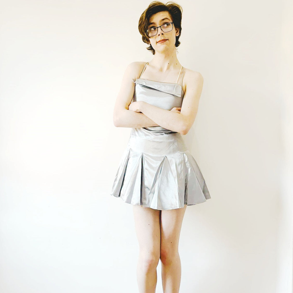 Silver Femboy Dress