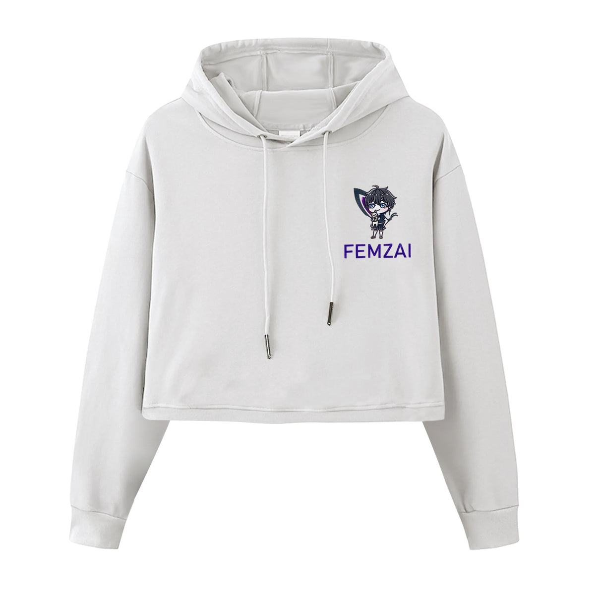 Femzai™ Femboy Liv Crop Hoodie