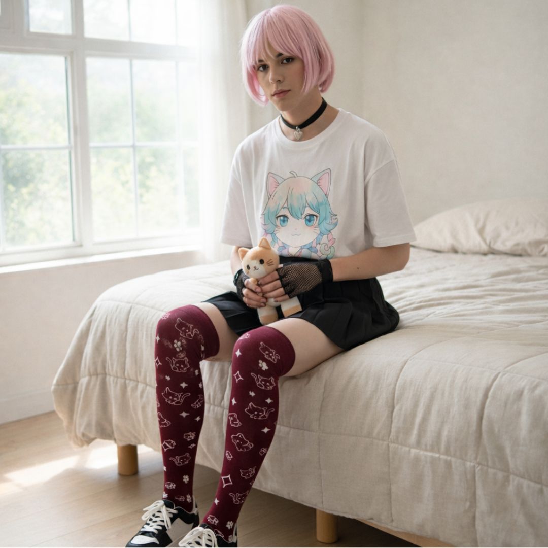 Femzai® Purrfect Star Thigh Highs