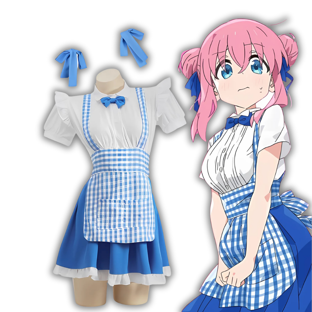 Blue And White Maid Dress Lingerie