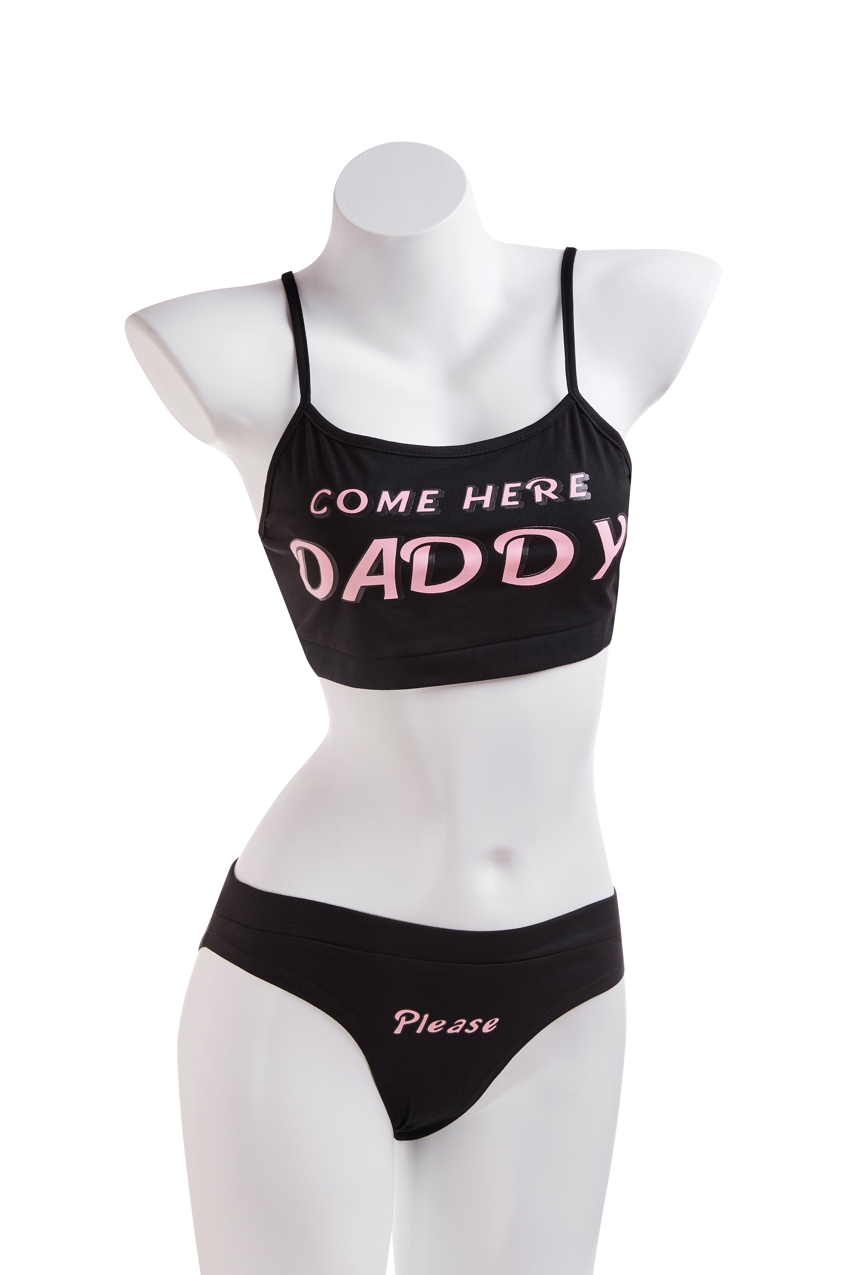 "Come Here Daddy" Vest Tops + Panties Set