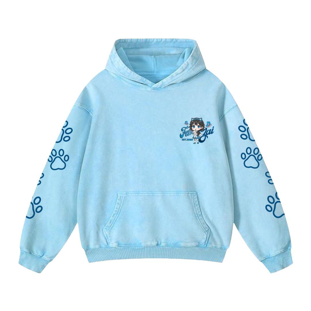 Femzai® Premium Cotton Lunar Haze Destroyed Hoodie