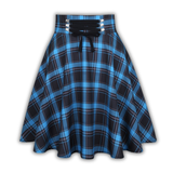 Plaid Blue Gothic Skirt