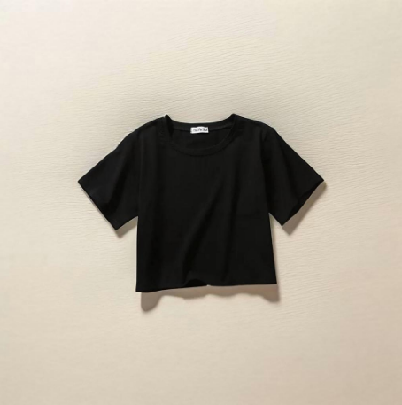 Solid Crop Tee