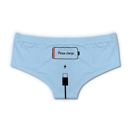 "Please Charge" Cotton Panties