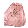 Femboy Fruity Summer Hoodie (Peach Juice) - photo shoot photo for femboy hoodie - pink