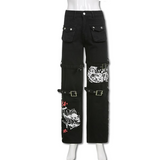 "Metal Queen " Low-Waist Trousers