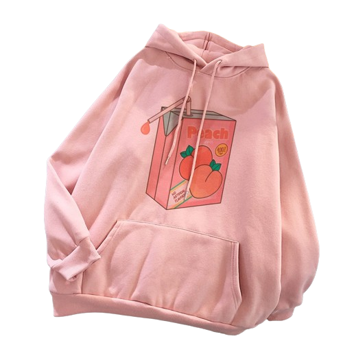 Femboy Fruity Summer Hoodie (peach)