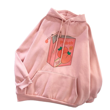 Femboy Fruity Summer Hoodie (peach)