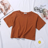 Solid Crop Tee