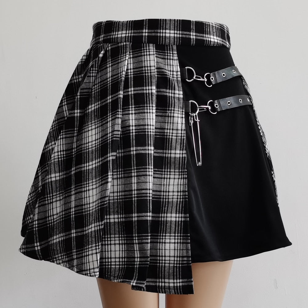 Asymmetrical Pleated Skirt