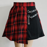 Asymmetrical Pleated Skirt