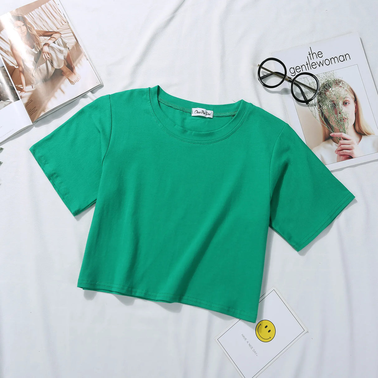 Solid Crop Tee