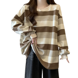 Striped Casual Spring Pullover