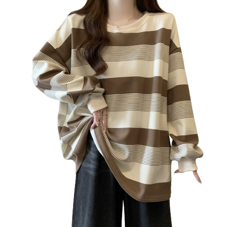 Striped Casual Spring Pullover