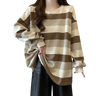 Striped Casual Spring Pullover