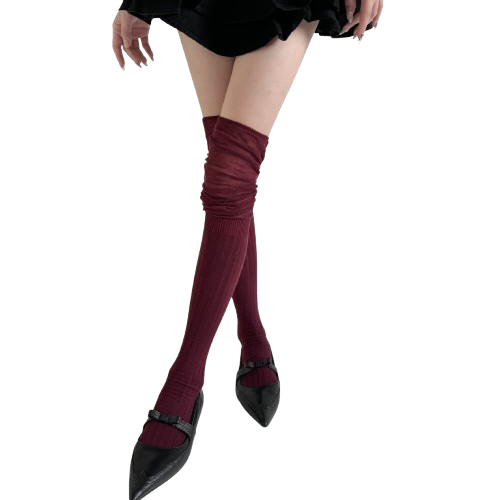 Angora Knee High Socks