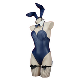 Navy Blue Bunny Girl Lingerie Set