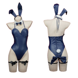 Navy Blue Bunny Girl Lingerie Set