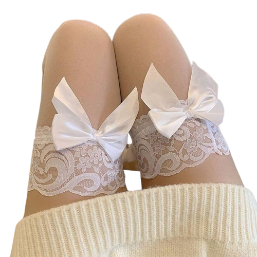 Lace Bowknot Stockings