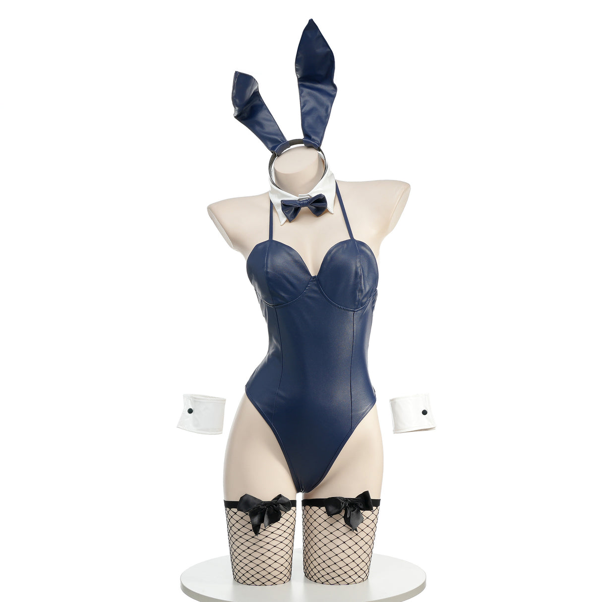 Navy Blue Bunny Girl Lingerie Set