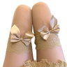 Lace bowknot stockings