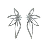 Diamond Leaf Earrings