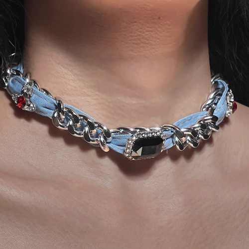 Punk Metal Leather Choker