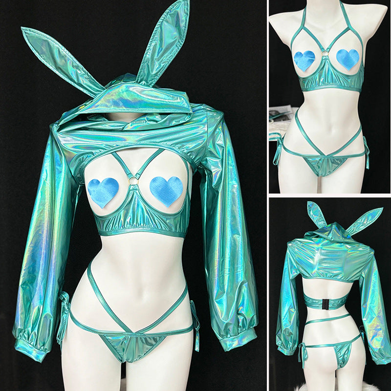 Emerald Bunny Lingerie Set