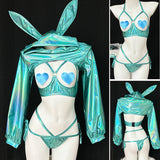 Emerald Bunny Lingerie Set