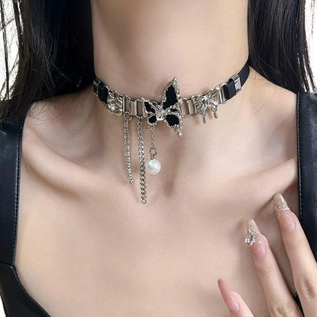 Punk Metal Leather Choker