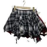 Gothic Plaid A-Line Skirt