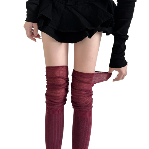 Angora Knee High Socks