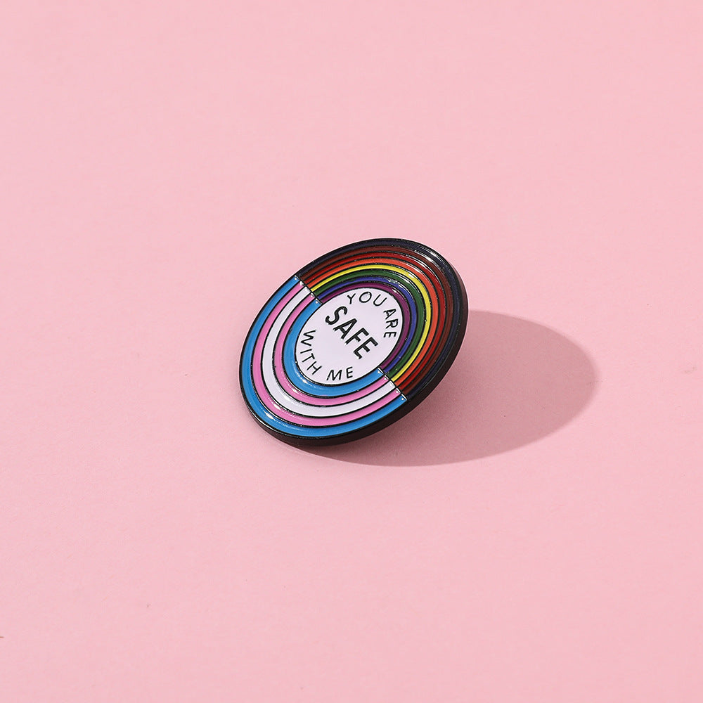 LGBTQIA+ Ally Enamel Pin – Femzai