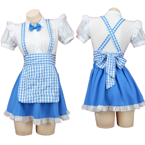 Blue And White Maid Dress Lingerie