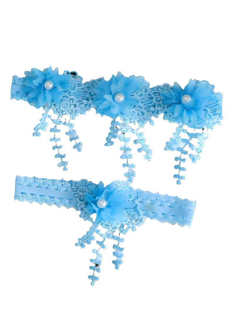 Pastel Floral Garters