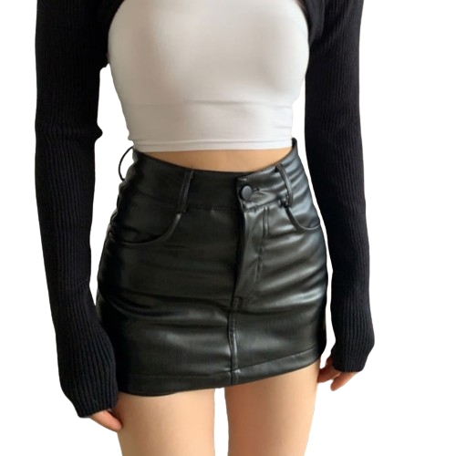 PU Leather Shorts - femboy shorts femzai