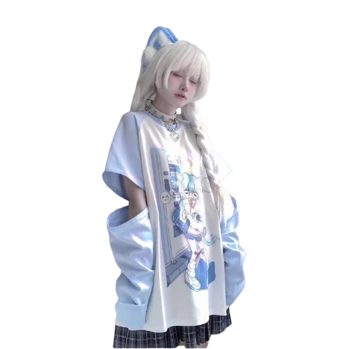 Detachable Catboy Sleeve Tee