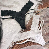 Silky Lace Waist Thongs