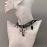 Punk Metal Leather Choker